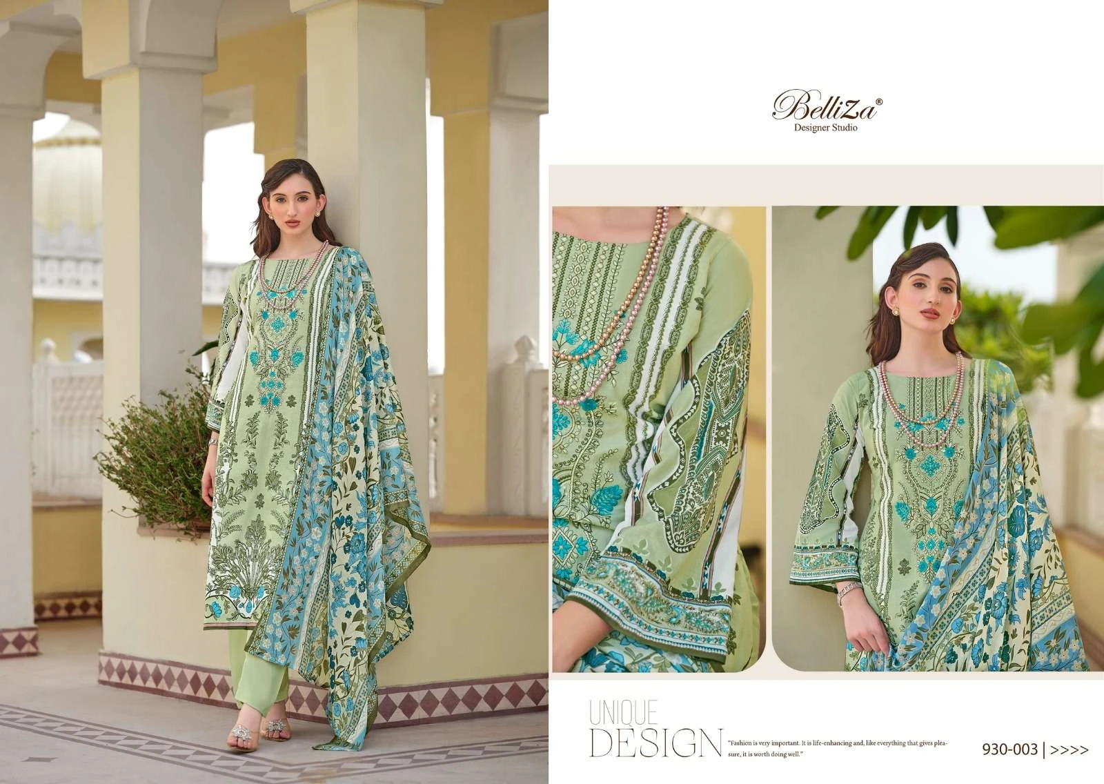 Belliza Designer Naira Vol 57 Cotton Print Wholesale Pakistani Printed Salwar Suit Catalog — Wholesale Salwar Suits, Belliza Designer wholesale from Surat - Gallery Image 6